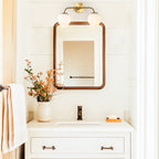 Gold Bathroom Vanity Lights Over Mirror LED 2 Light Frosted Glass Globe Modern Bathroom Light Fixtures