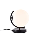 Modern Globe Table Lamp Mid Century Glass Table Lamps Black Desk lamp