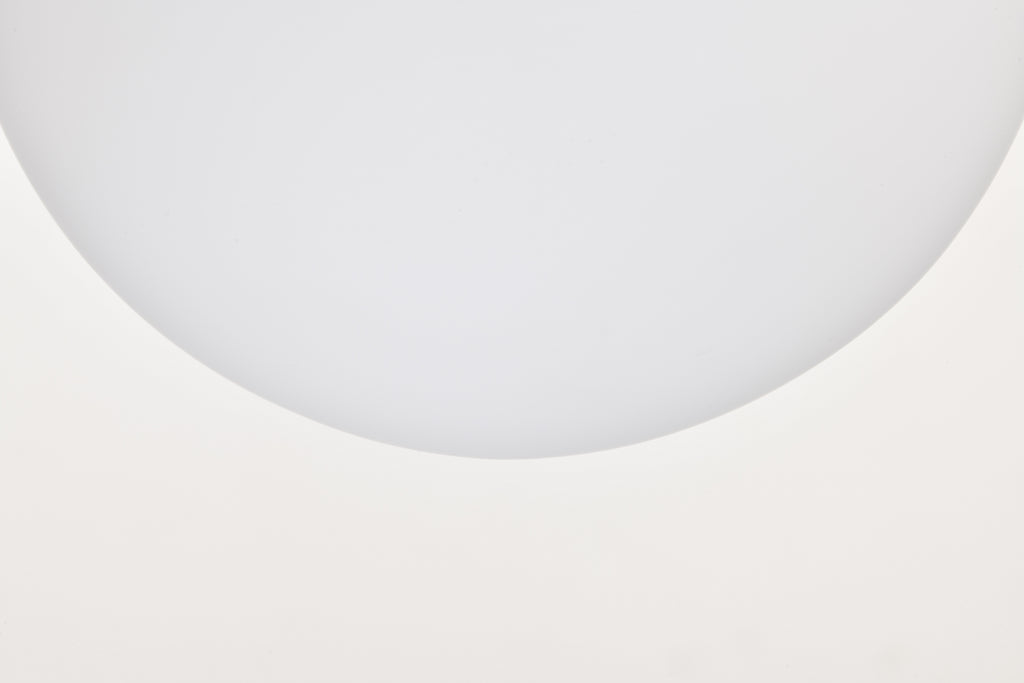 Milk White Glass 150mm Pendant Light Fixture, 7W, One Light Hanging Fixture for Kitchen Island, Adjustable Length Indoor Lighting for Dinning Room Bedroom