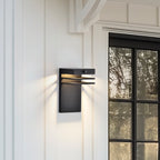 Modern LED Outdoor Wall Light Fixture 1 Pack - Dusk to Dawn Sensor