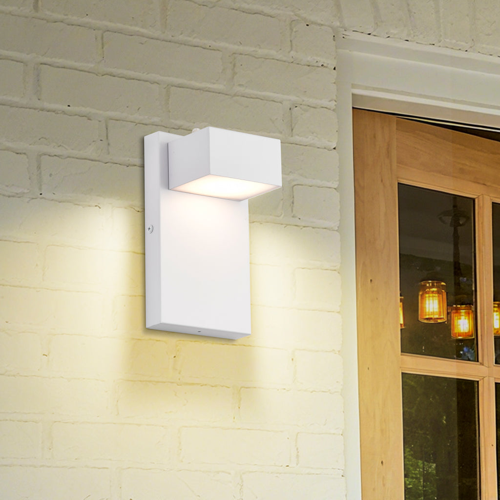 White LED Porch Lights, to Dawn Sensor,  3000K Warm White,  for for Porch, Patio, Garage, Entryway