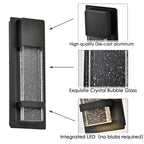 Black Outdoor Led Light Modern Outdoor Wall Sconce Porch Lights