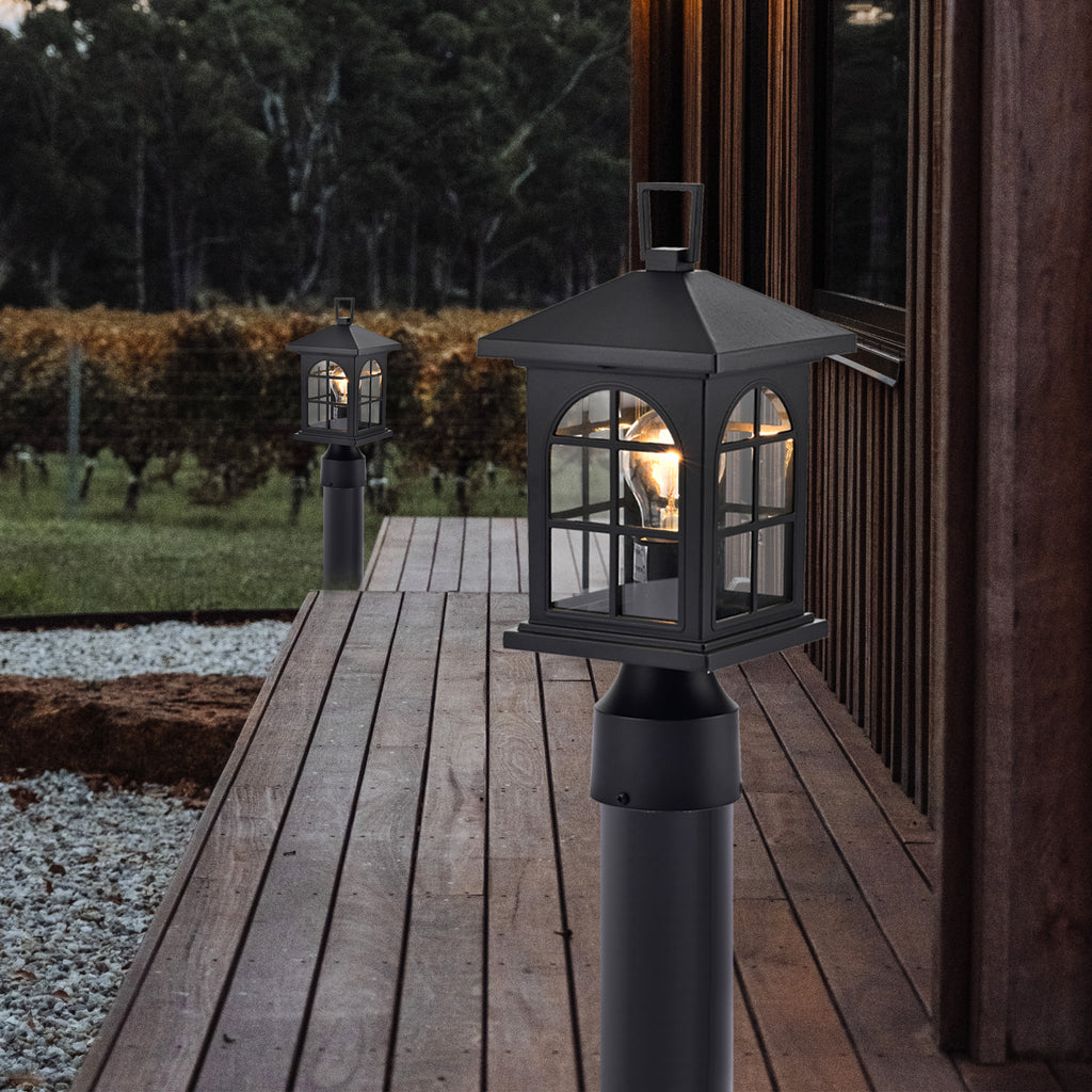 Outdoor Post Light Fixture (Set of 2)