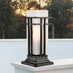 Outdoor Post Light Matte Black Outdoor Pier Mount Light Fixture