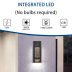 Black Outdoor Led Light Modern Outdoor Wall Sconce Porch Lights