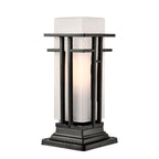 Outdoor Post Light Matte Black Outdoor Pier Mount Light Fixture