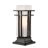 Outdoor Post Light Matte Black Outdoor Pier Mount Light Fixture