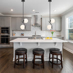 Black Pendant Light Fixture White Glass Pendant Light 2-Light