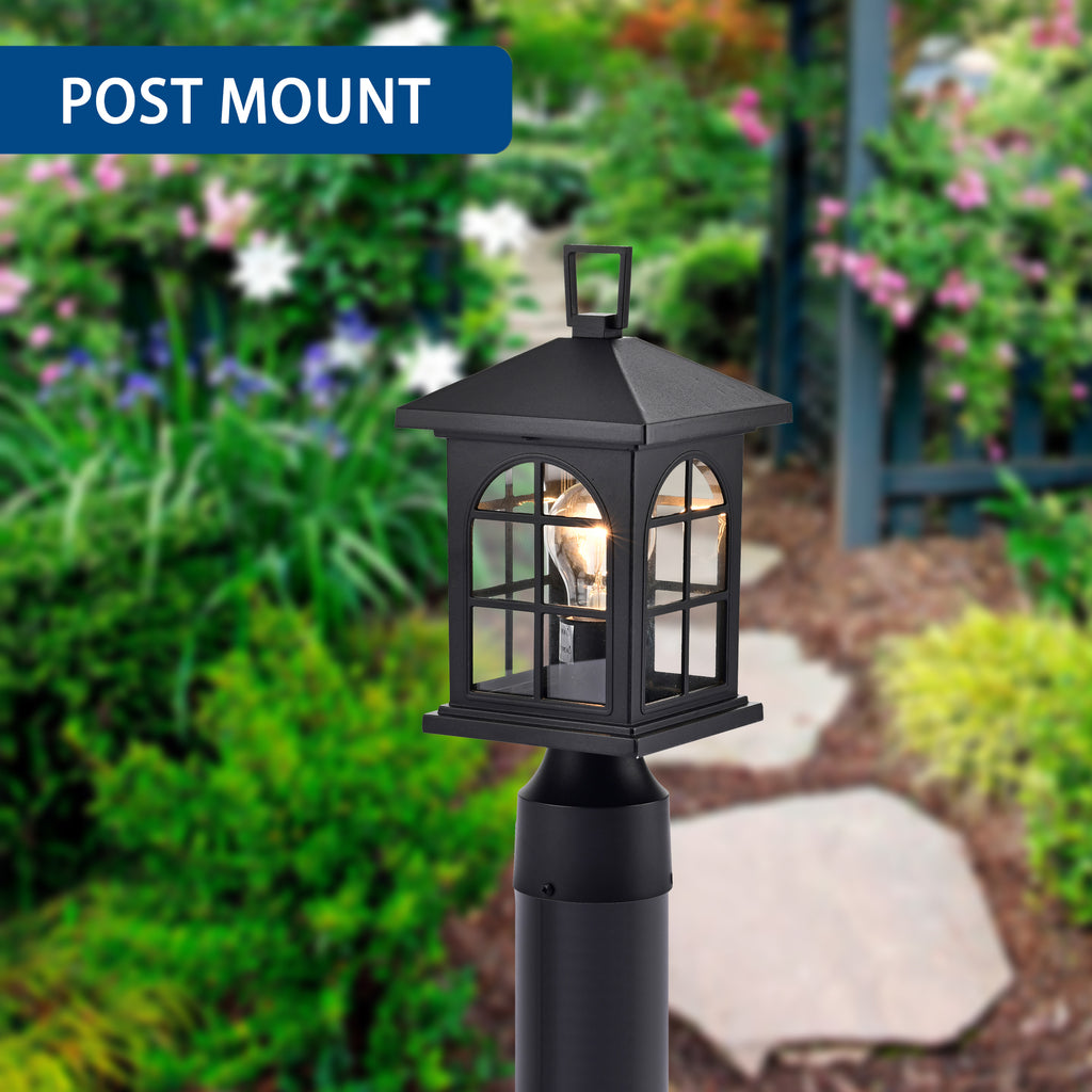 Outdoor Post Light Fixture (Set of 2)