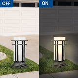 Outdoor Post Light Matte Black Outdoor Pier Mount Light Fixture