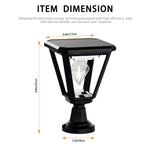 Solar Outdoor Post Lights 2700K Dusk to Dawn Solar Lamp Post Light
