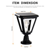 Solar Outdoor Post Lights 2700K Dusk to Dawn Solar Lamp Post Light