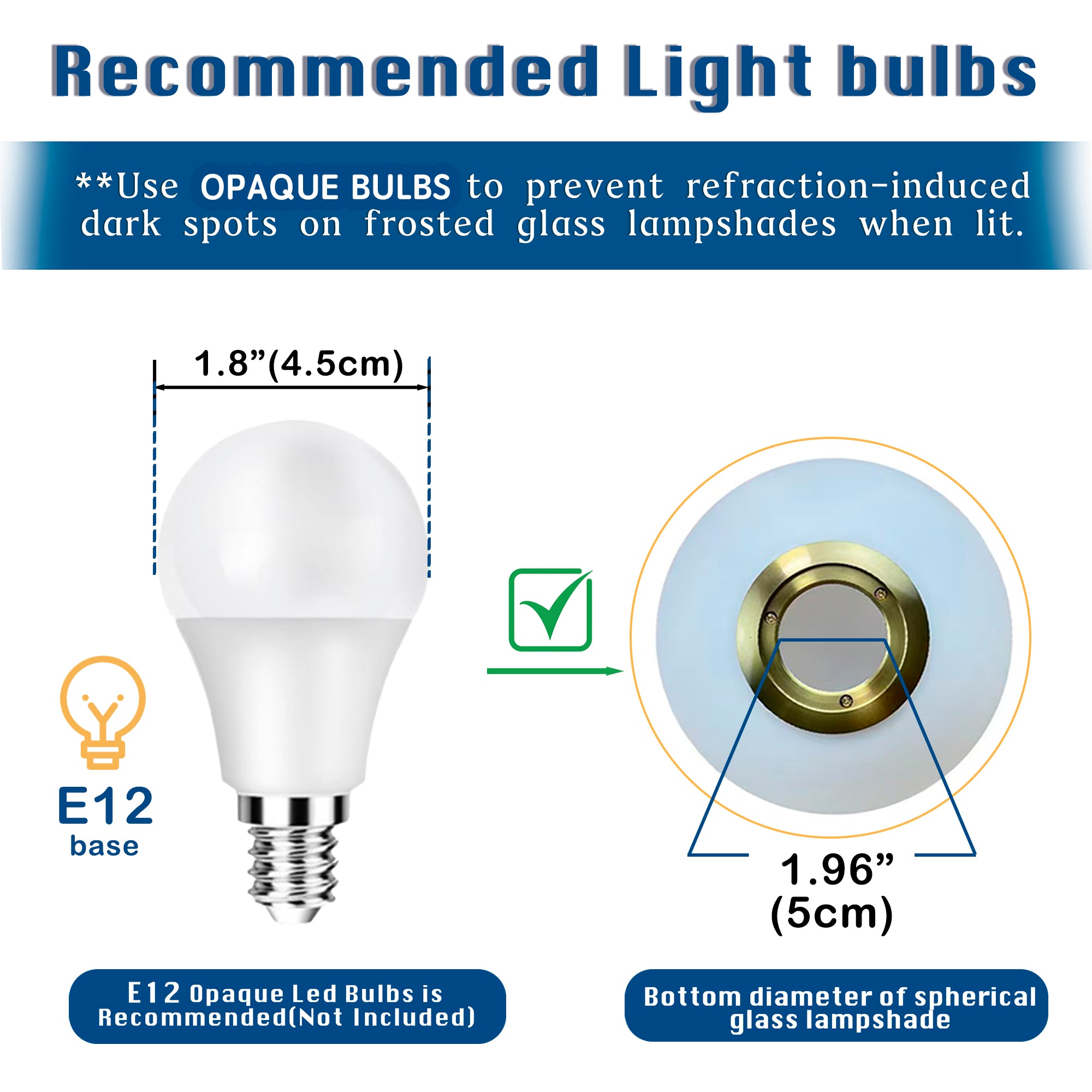 Modern Globe Table Lamp with Glass Shade and Plug-in Switch, E12 Base Bedside Lamp for Bedroom & Living Room