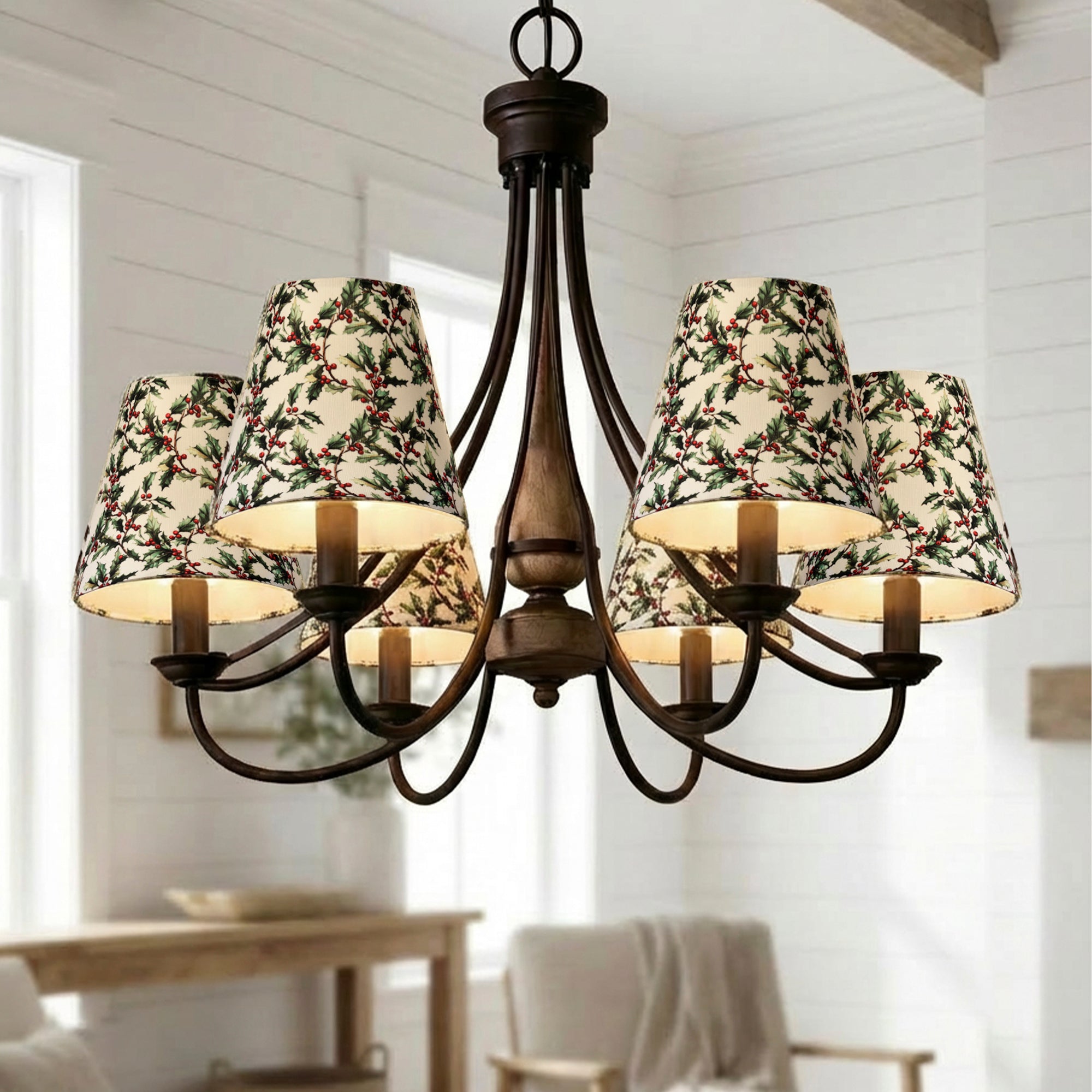 Clip-On Set of 6 Empire Chandelier Shades