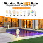 Outdoor Post Light with Pier Mount Adapter 2 Pack Outside Post Lantern