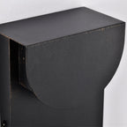 2-Pack 11.75" Integrated LED Outdoor Wall Lights, Matte Black