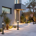 Black Outdoor Post Light for Garden Lawn Pathway 34 inches High