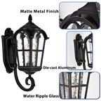 Outdoor Porch Lights Black Roman Light Fixture Waterproof Outdoor Wall Lights