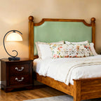 Vintage Black Table Lamp with Frosted Glass Shade, E26 Base Bedside Lamp for Bedroom, Living Room & Study