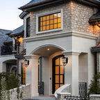 Outdoor Porch Lights Black Roman Light Fixture Waterproof Outdoor Wall Lights