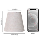 Chandelier Shades set of 6 Clip-On Small Line Empire Lampshades for E12 Candelabra Bulbs