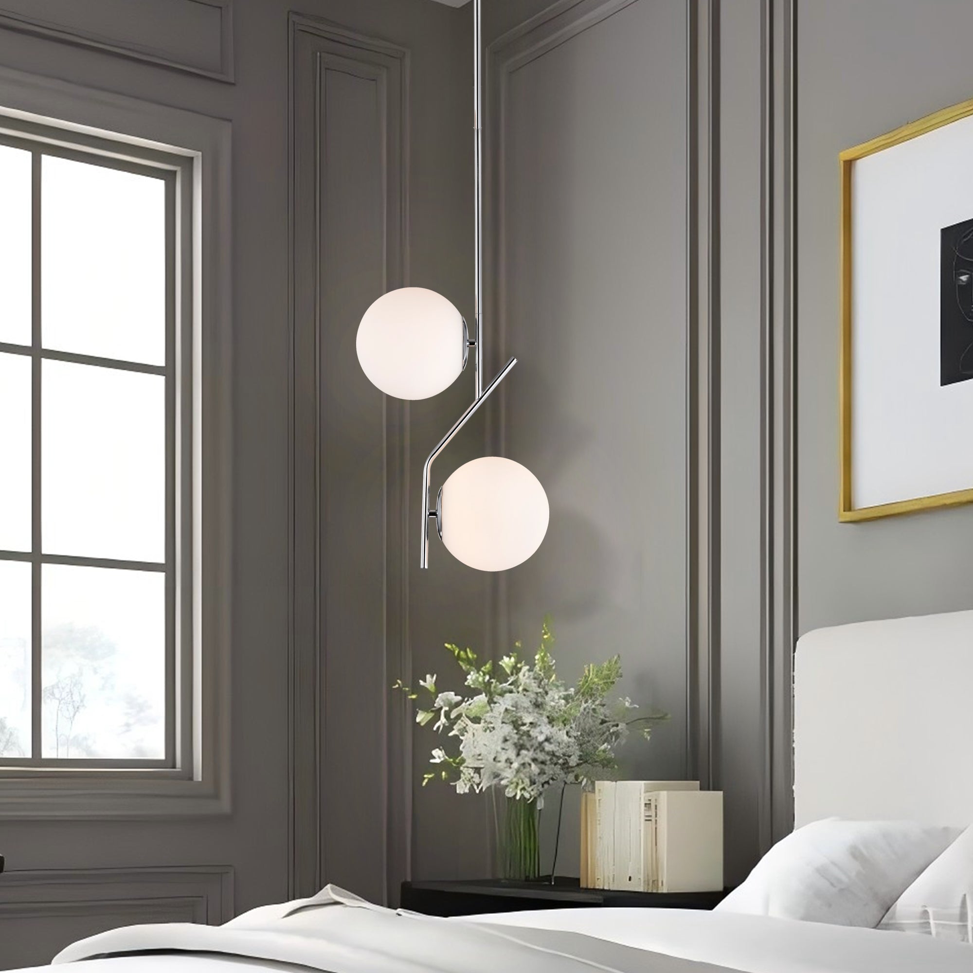 Replacement Globes For Light Fixture Frosted Milk White Glass Globe Lamp Shade Replacement 5.9” Diameter