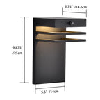 Modern LED Outdoor Wall Light Fixture 1 Pack - Dusk to Dawn Sensor