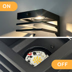 Modern LED Outdoor Wall Light Fixture 1 Pack - Dusk to Dawn Sensor