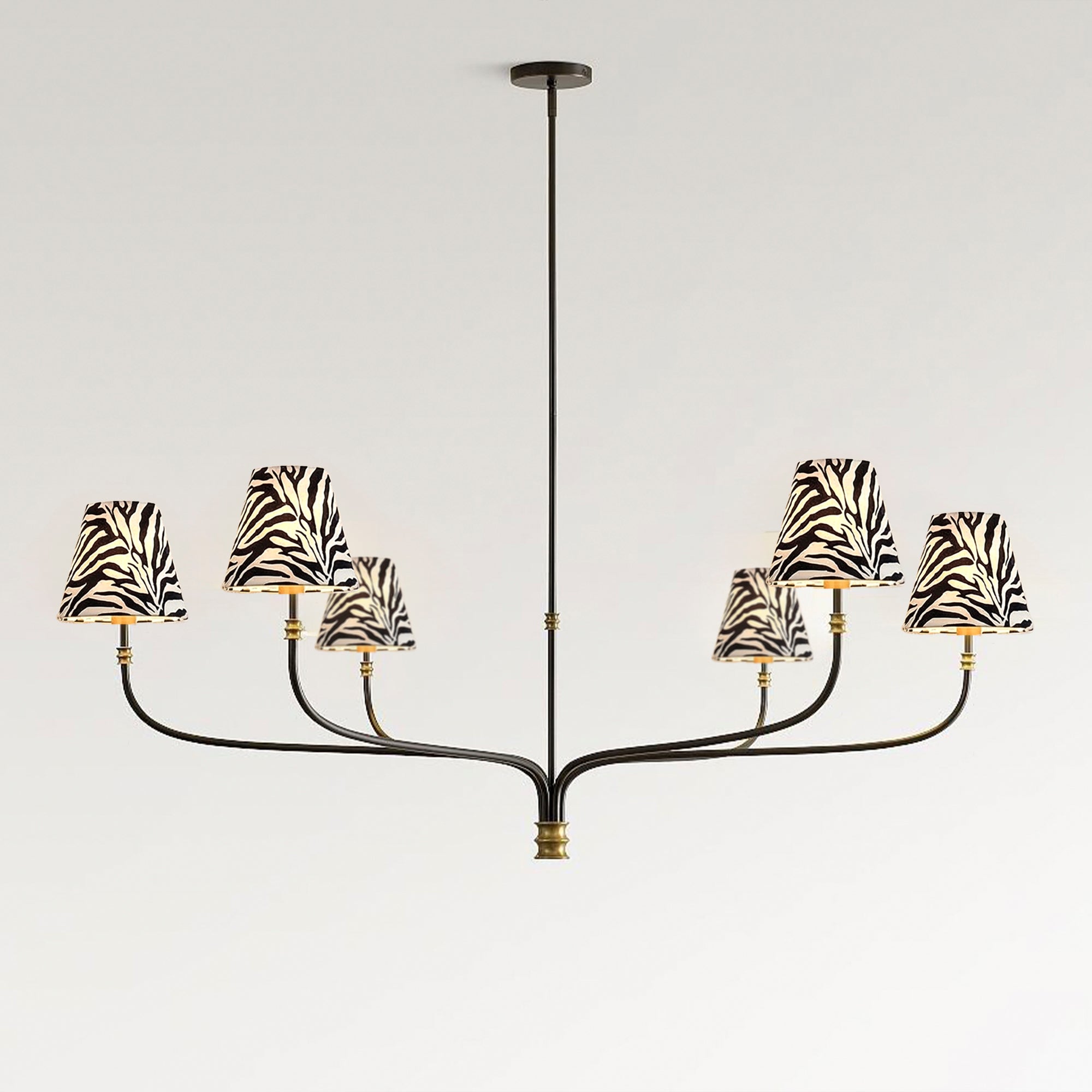 Clip-On Set of 6 Empire Chandelier Shades