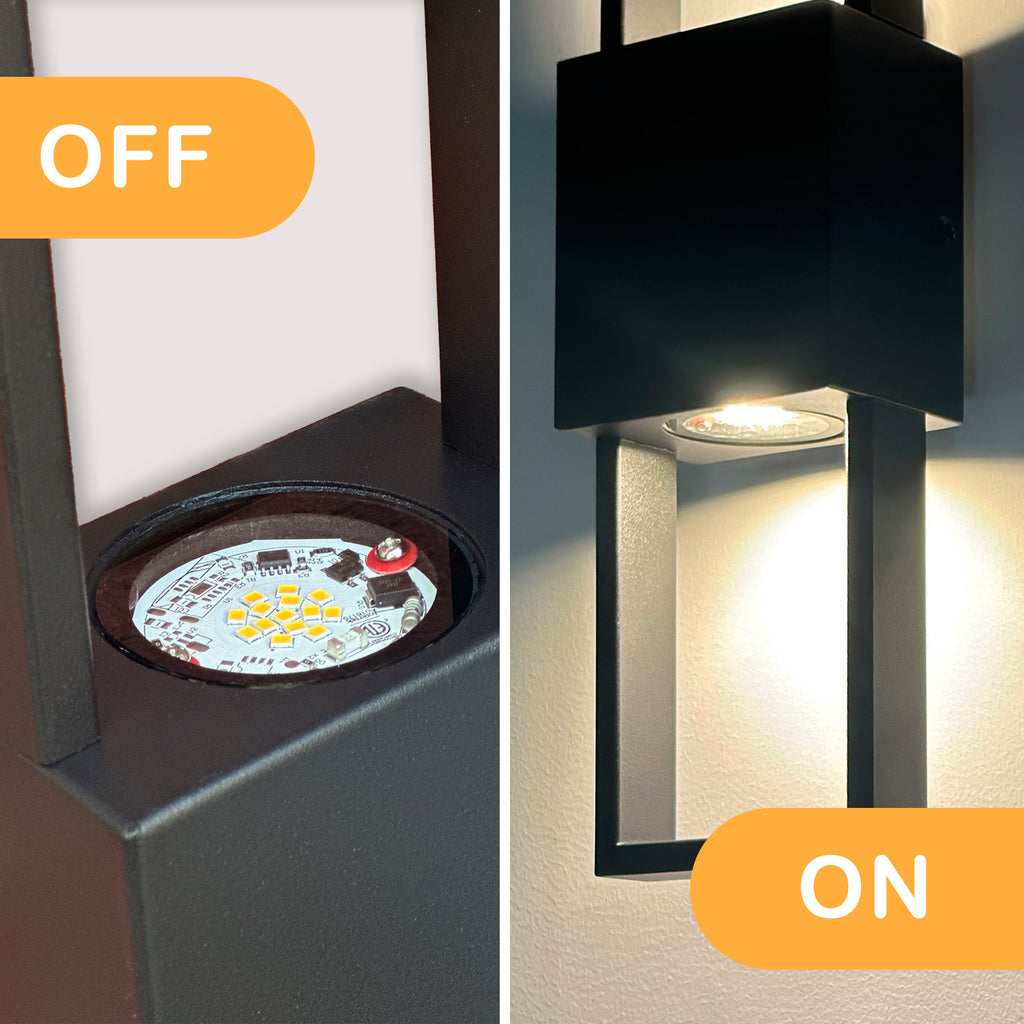 Outdoor Wall Sconce, Modern Up and Down LED Wall Light for Front Door, Garage