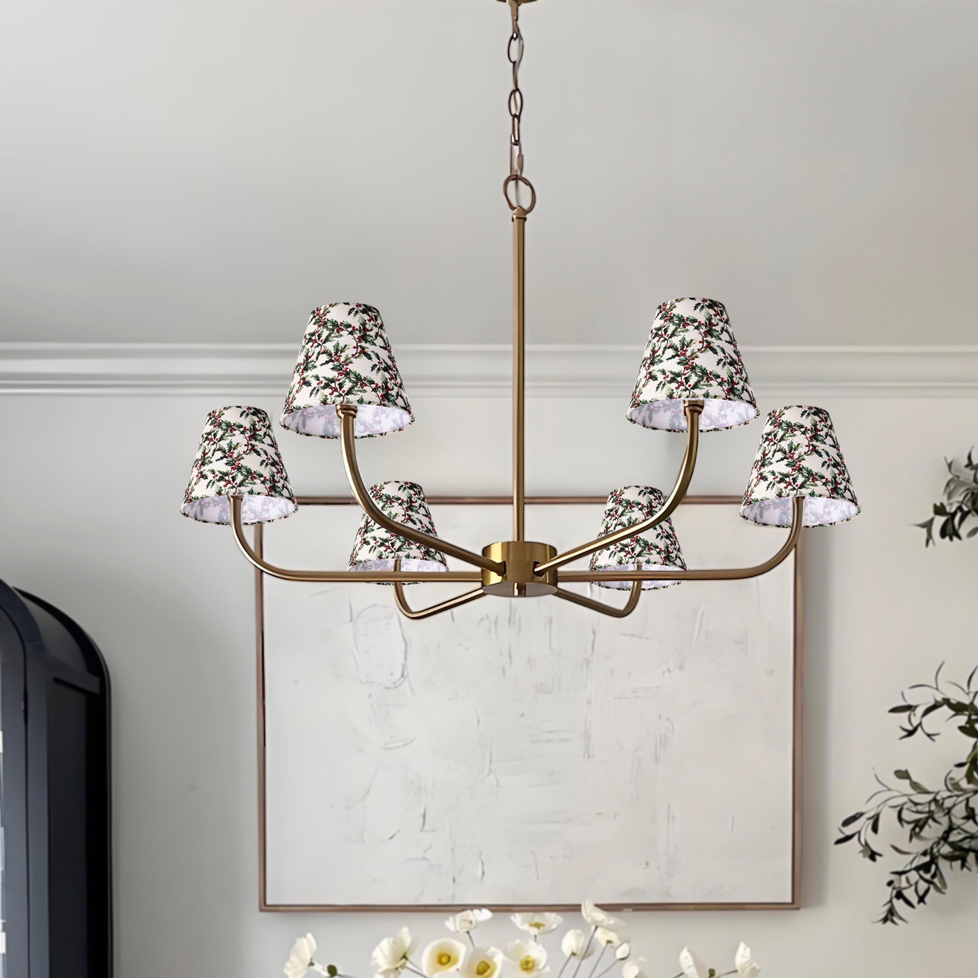 Clip-On Set of 6 Empire Chandelier Shades