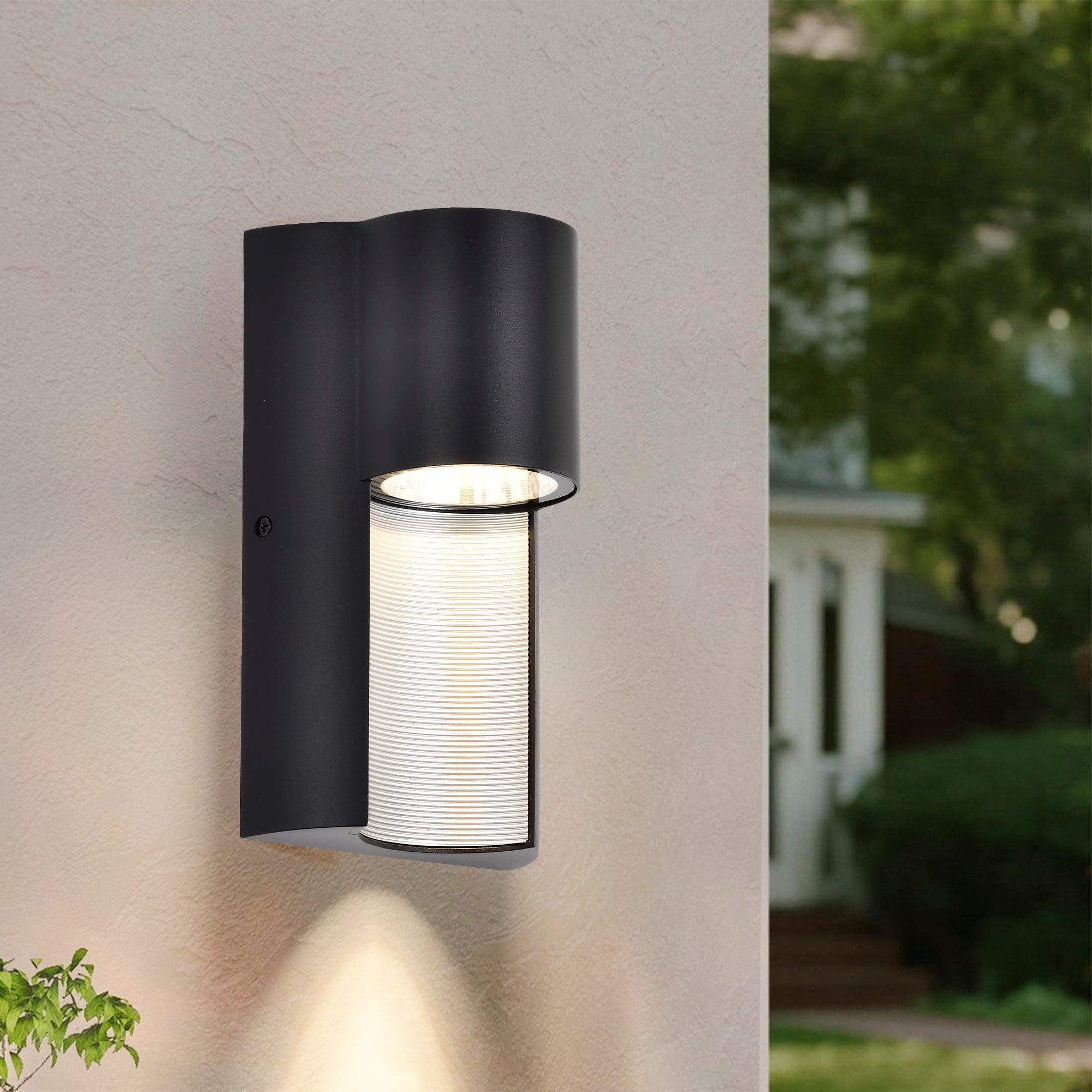 Outdoor LED Wall Lights, Warm White Hardwired Exterior Light Fixture for Porch, Patio,Front Door