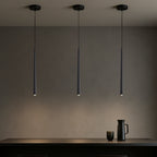 Set of 3 Modern Slim LED Pendant Lights for bars or small commercial spaces