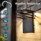 Modern outdoor wall light fixture dusk to dawn sensor 2 pack