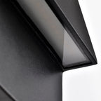Modern Outdoor Wall Light with Dusk to Dawn Sensor, Black LED Porch Light for Exterior Walls