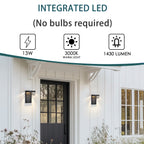 Modern outdoor wall light fixture dusk to dawn sensor 2 pack