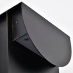 11.75" Integrated LED Outdoor Wall Light, Matte Black