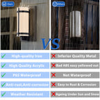 Outdoor Wall Lights for House Matte Black Cylinder Exterior Lighting Fixtures