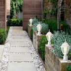 Outdoor Post Light with Pier Mount Adapter 2 Pack Outside Post Lantern