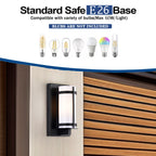 Outdoor Wall Lights for House Matte Black Cylinder Exterior Lighting Fixtures