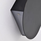 2-Pack 11.75" Integrated LED Outdoor Wall Lights, Matte Black