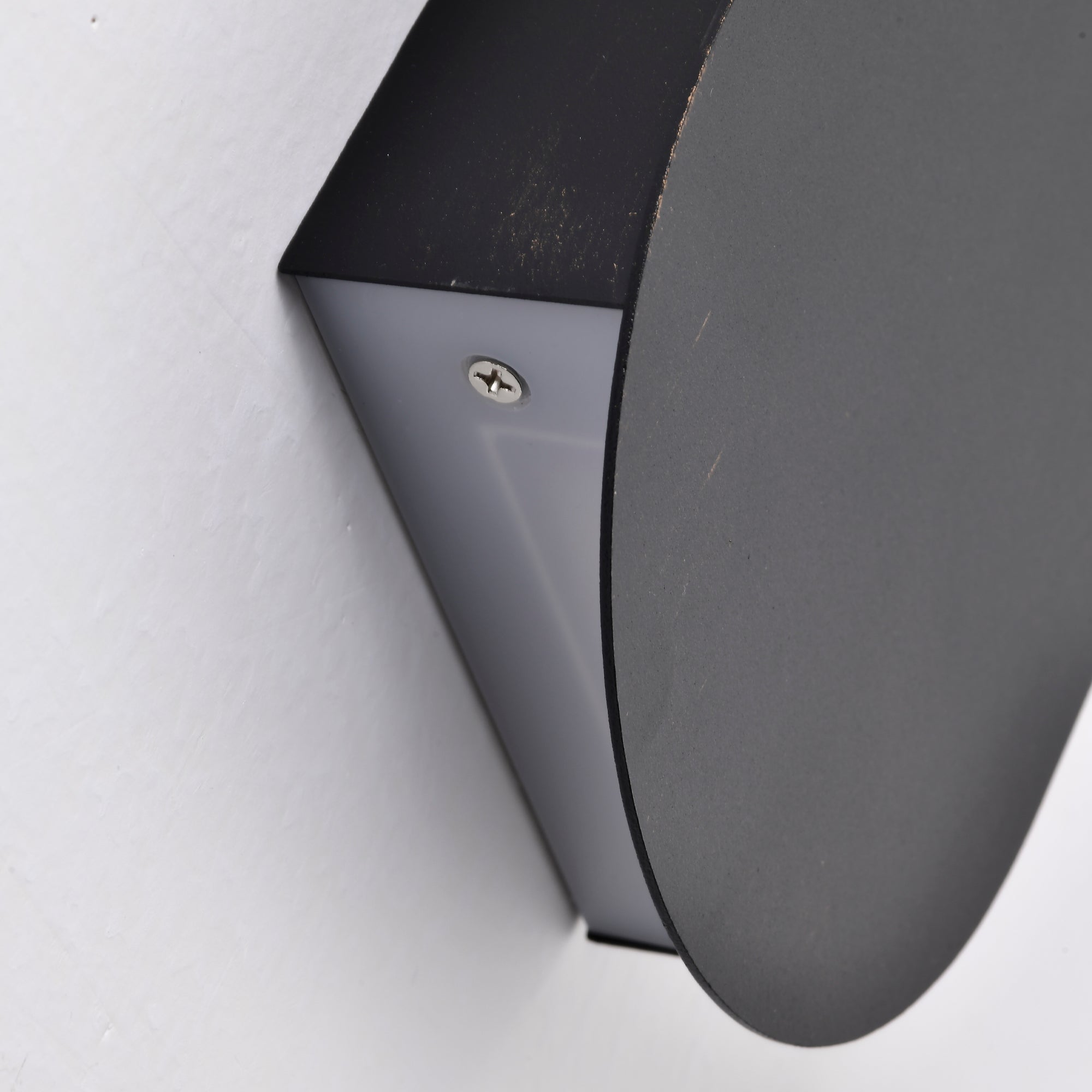 2-Pack 11.75" Integrated LED Outdoor Wall Lights, Matte Black