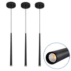 Set of 3 Modern Slim LED Pendant Lights for bars or small commercial spaces