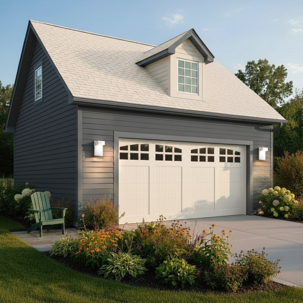 White LED Porch Lights, to Dawn Sensor,  3000K Warm White,  for for Porch, Patio, Garage, Entryway