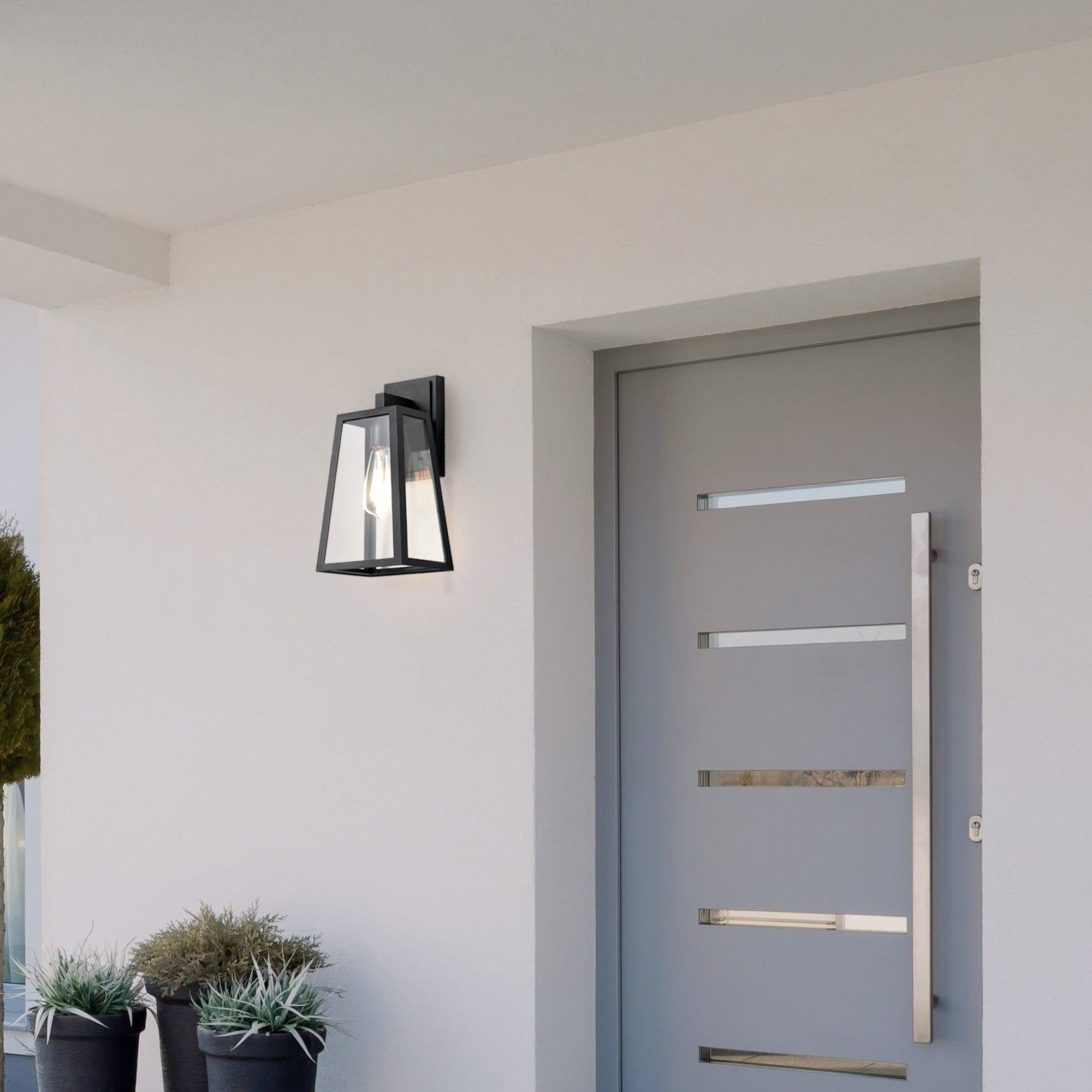Black Outdoor Light Fixture Wall Mount 1 Pack Waterproof Outdoor Porch Lights