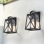 Black Outdoor Wall Lantern Exterior Waterproof Outdoor Wall Sconces