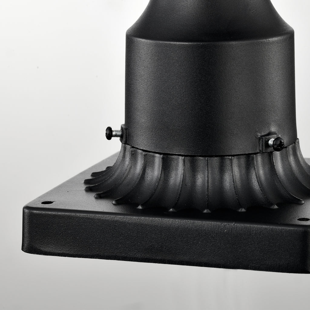 Outdoor Post Light with Pier Mount Adapter 2 Pack Outside Post Lantern