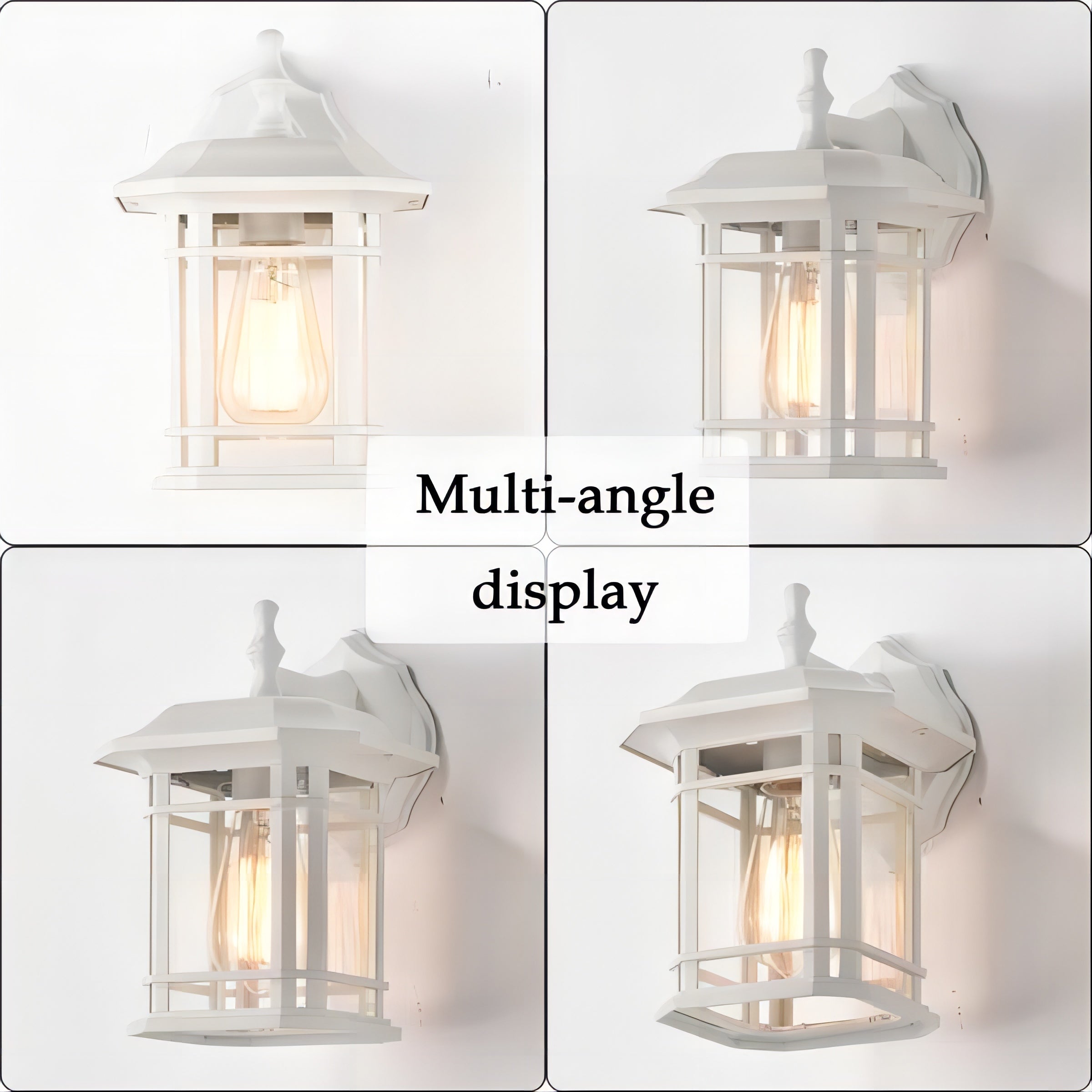 Outdoor Wall Sconces White Outdoor Wall Lantern Modern 1-Light