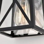 Black Outdoor Wall Lantern Exterior Waterproof Outdoor Wall Sconces