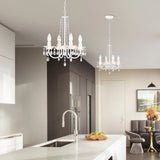 Small White Chandelier 4 Light Modern Crystal Chandelier Girls Room Chandelier